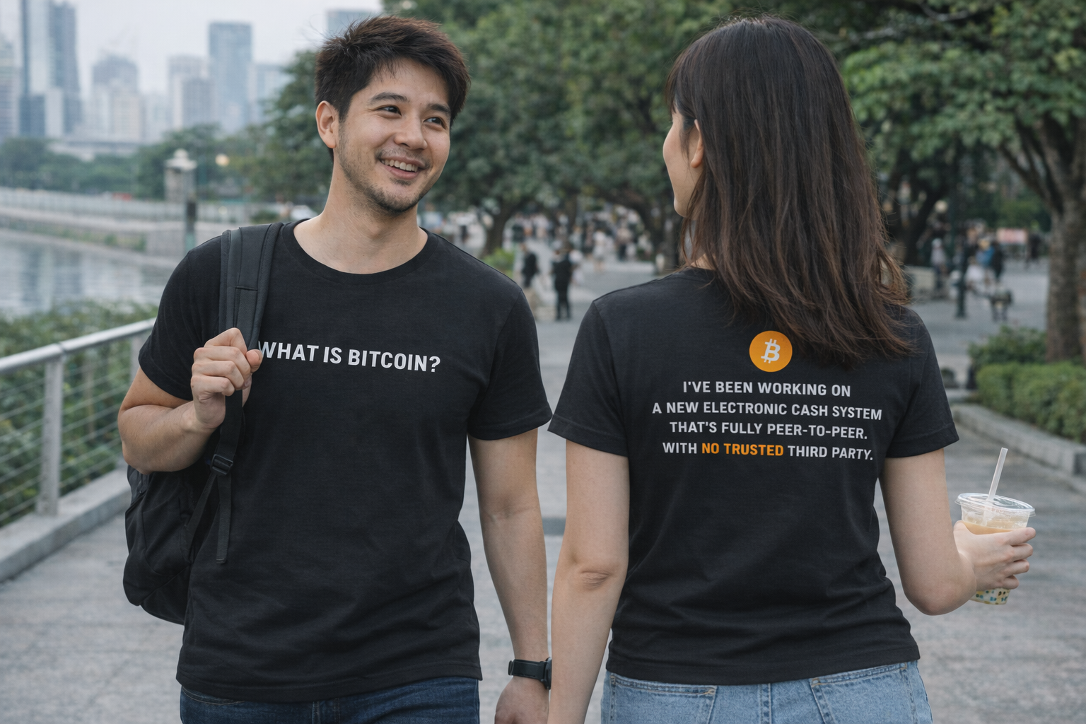 Bitcoin T-shirt  by BLC